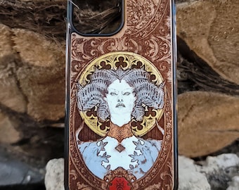 iPhone 17-11 Pro Max Mini & Galaxy S26-S20 Ultra, Hand-Painted Demon Phone Case