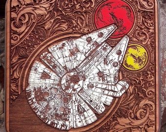 Wood Wireless Charger: Geeky Tech Gift, 15W Fast Charging Laser Engraved