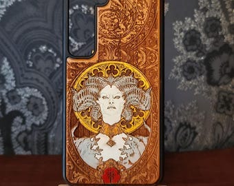 iPhone 17-11 Pro Max Mini & Galaxy S26-S20 Ultra, Hand-Painted Demon Phone Case