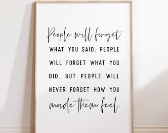 Maya Angelou Quote Print, Motivational Wall Art (Digital Download)