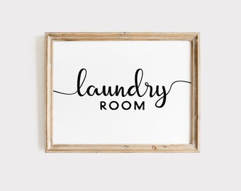 Laundry Room Sign Printable Wall Art Laundry Wall Decor Modern Farmhouse Laundry Room Decor Digital Download Print Airbnb Poster