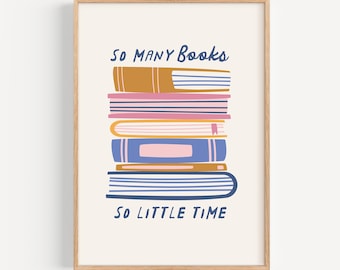 Colourful Reading Nook Poster - Classroom Library Wall Art for Book Lover (Digital Download Print)