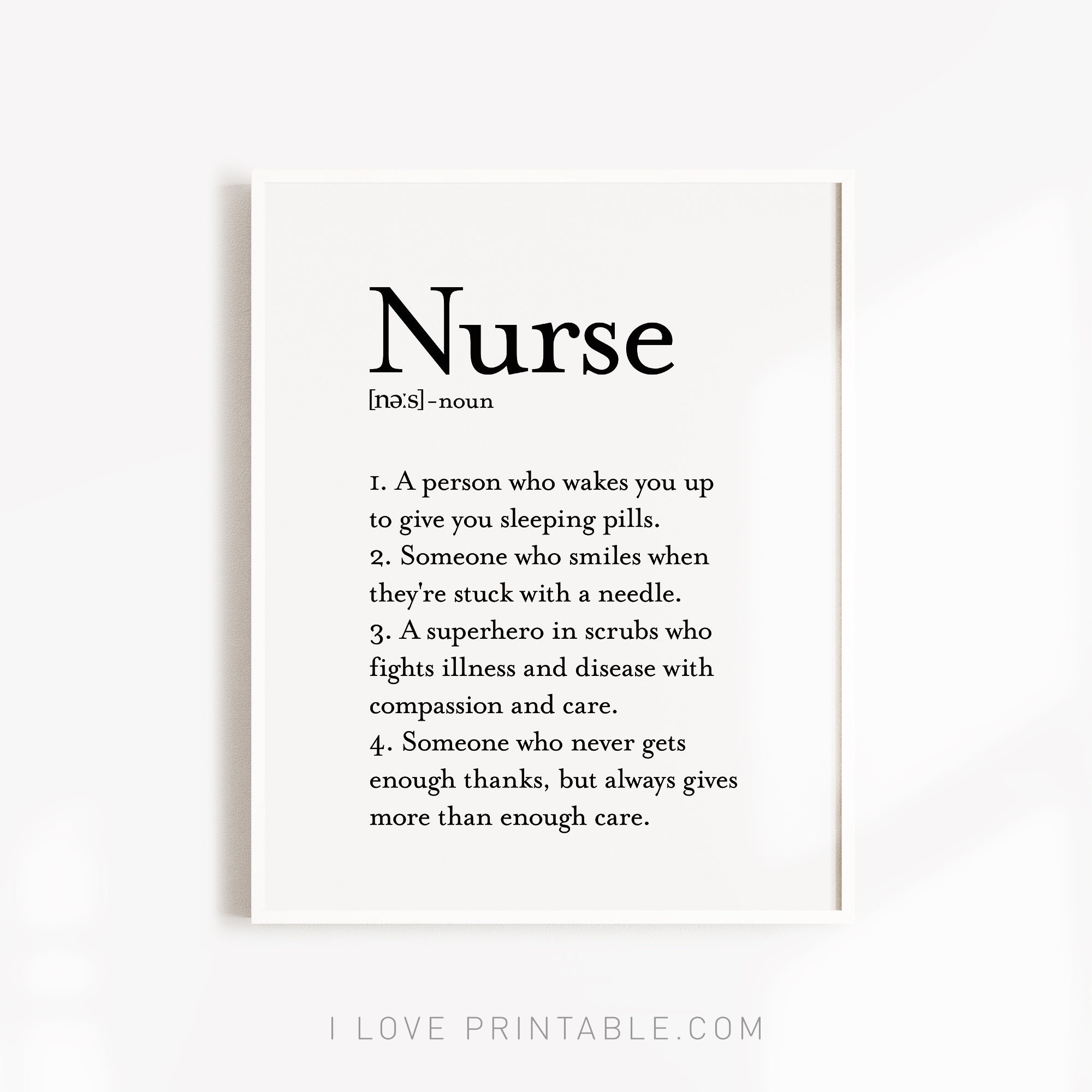 Christmas Nurse Curse Definition Funny Poster for Sale by fantasticpud