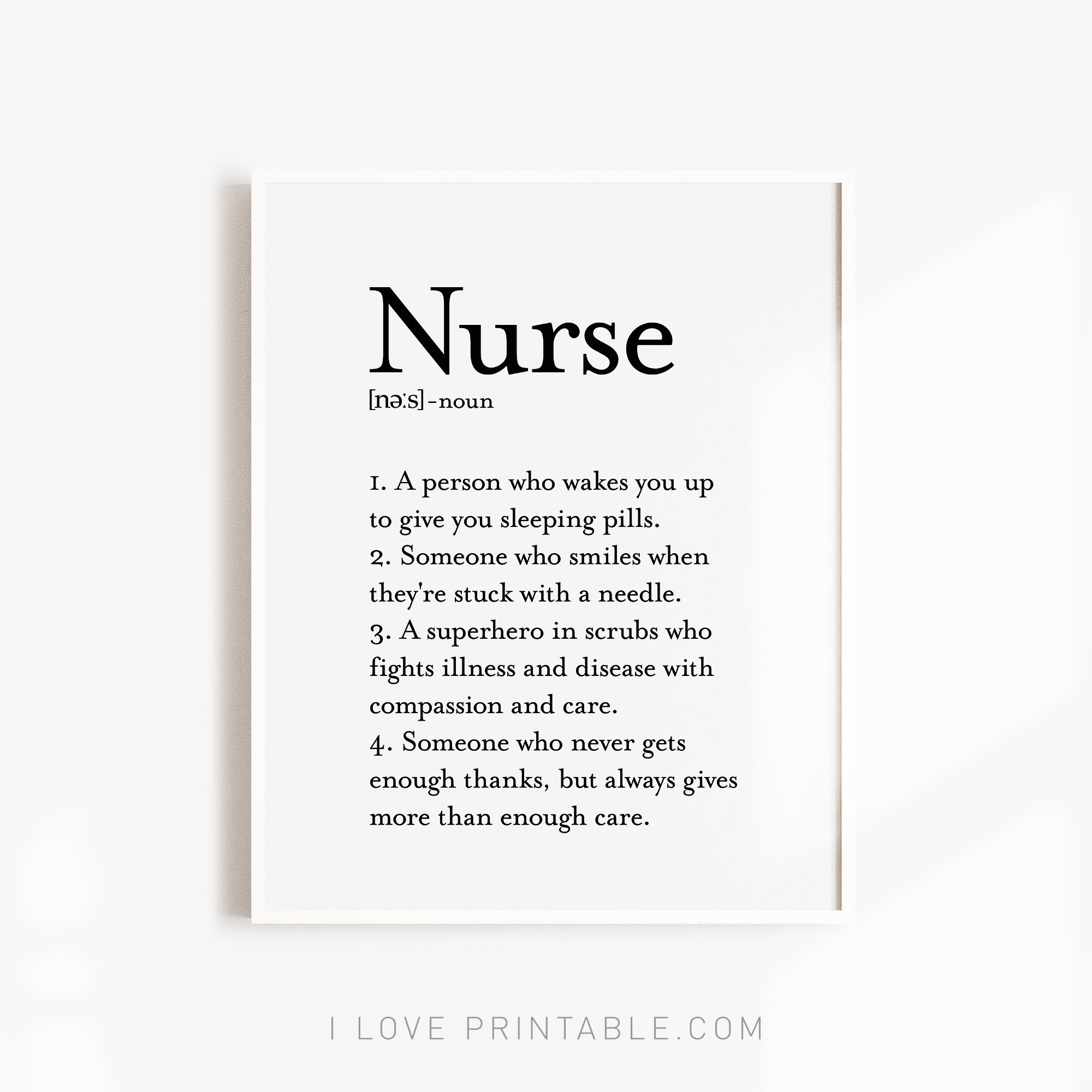 Christmas Nurse Curse Definition Funny Poster for Sale by fantasticpud