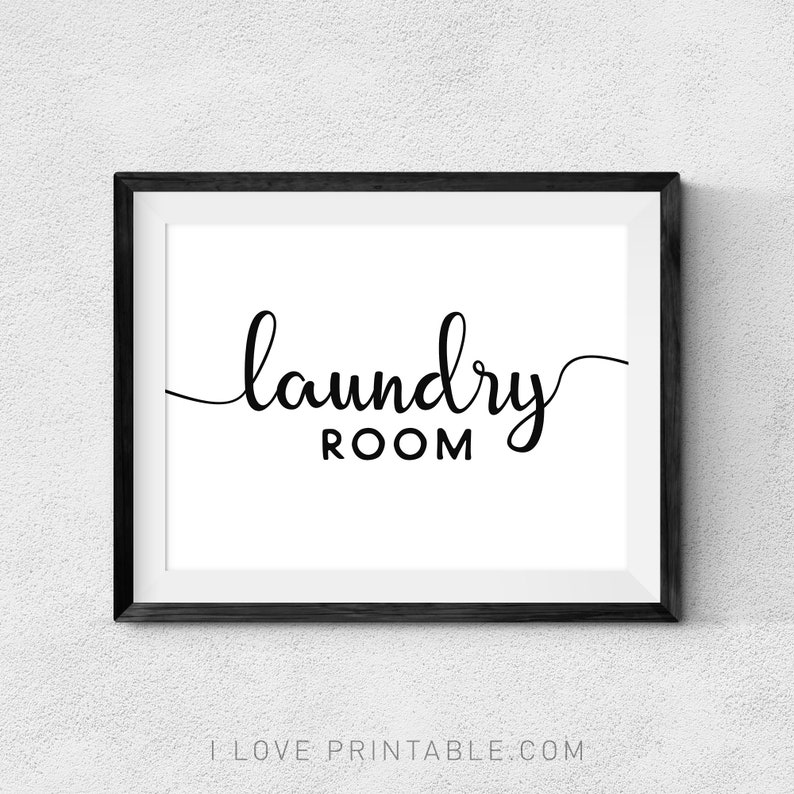Laundry Room Decor Printable Wall Art Laundry Room Sign Etsy