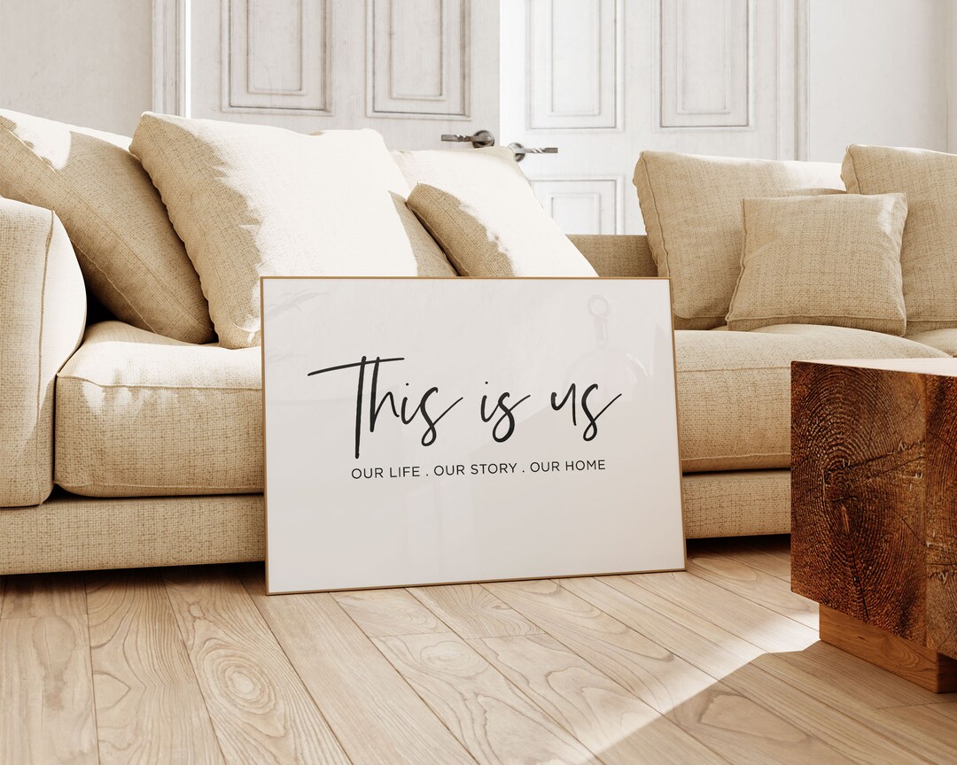 This is Us Sign, Printable Wall Art, Family Quote Wall Decor, Digital Downloadable Print ...