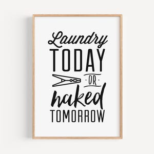 Funny Laundry Room Wall Art, Vintage Laundry Sign, Instant Download Wall Print, Laundry Humour Sign,  Digital Wall Art, iloveprintable