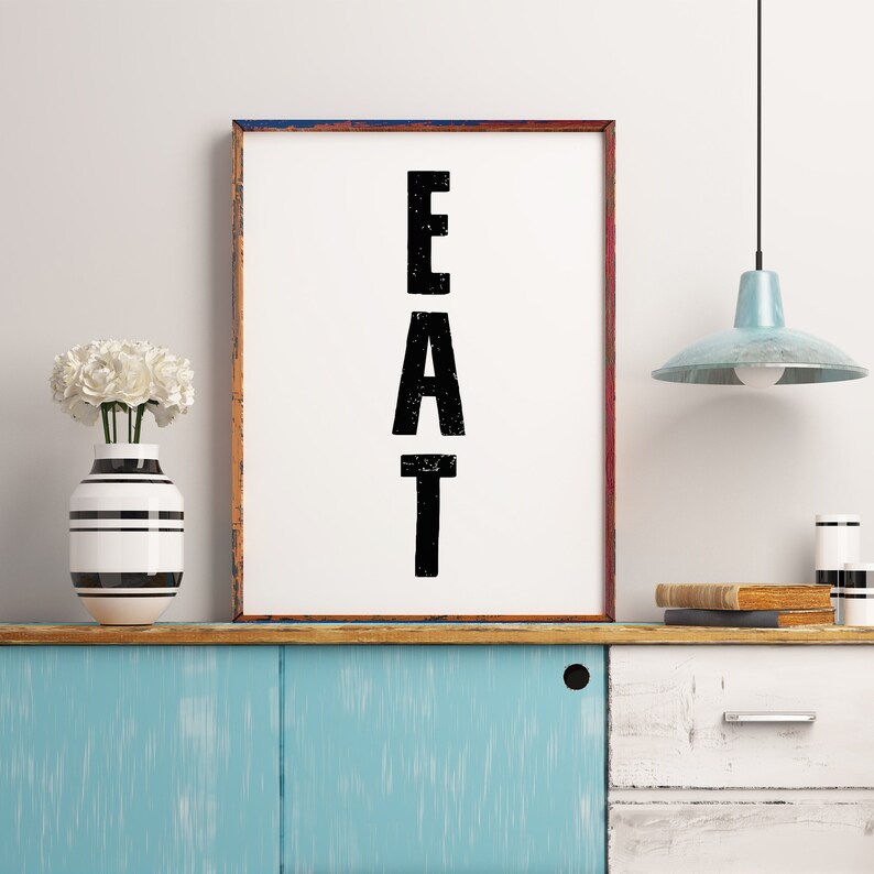 Eat Sign for Kitchen Eat Sign Kitchen Signs Dining Room Etsy