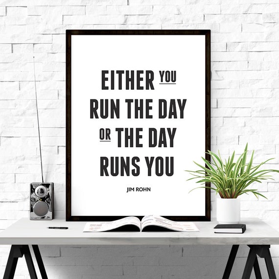 Jim Rohn citaat motiverende citaat afdrukbare kunst Etsy