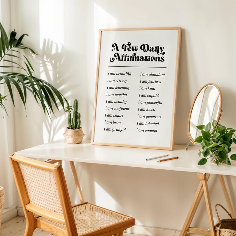 Motivational Poster Download, Daily Reminder Print, Affirmation Wall Art Printable image 6