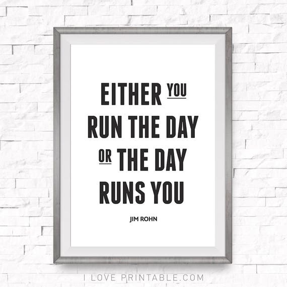 Zitat Von Jim Rohn Motivierend Zitat Druckbare Kunst Etsy