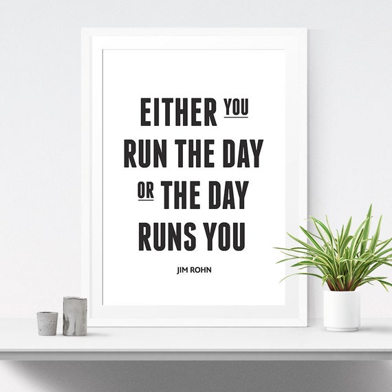 Zitat Von Jim Rohn Motivierend Zitat Druckbare Kunst Etsy