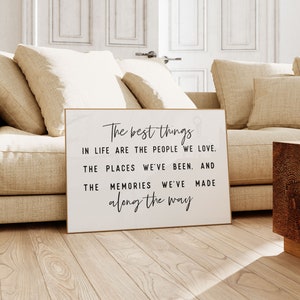 The Best things in life quote printable wall art by i love printable etsy shop