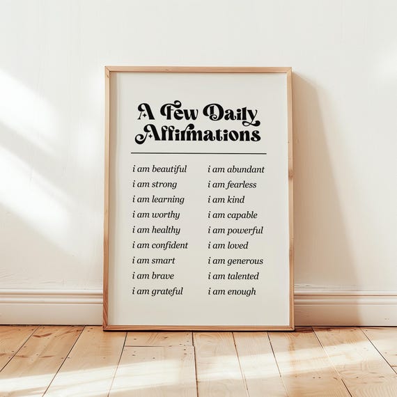 Motivational Poster Download, Daily Reminder Print, Affirmation Wall Art Printable