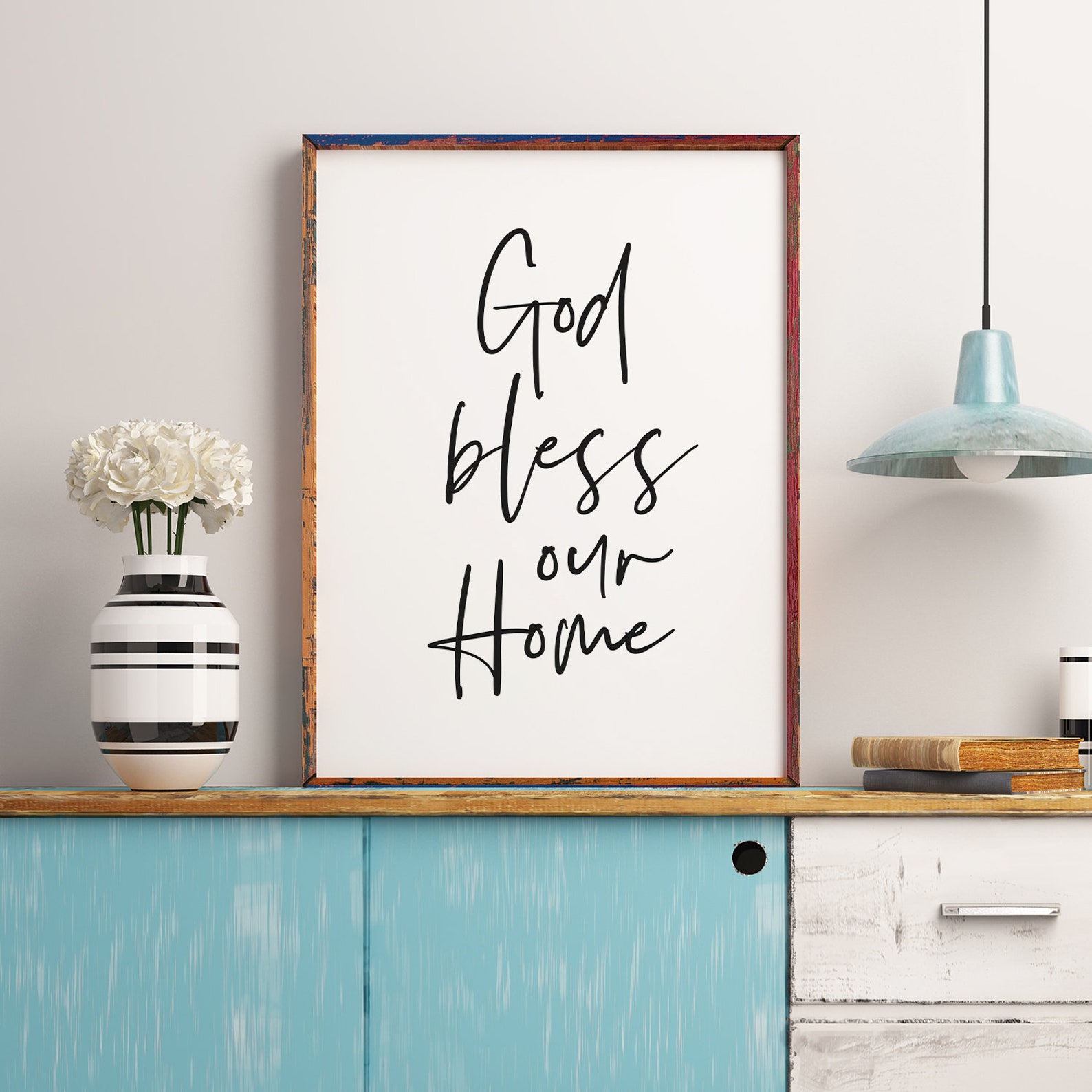 God Bless Our Home New Home Gift Home Sign House Warming Etsy