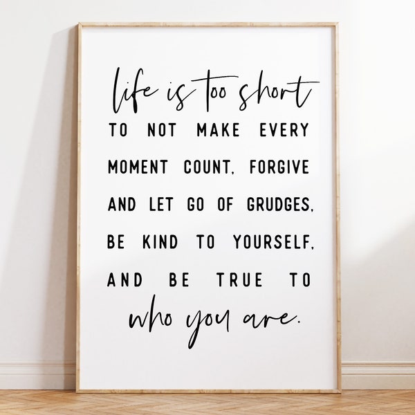 Life is Too Short - Etsy