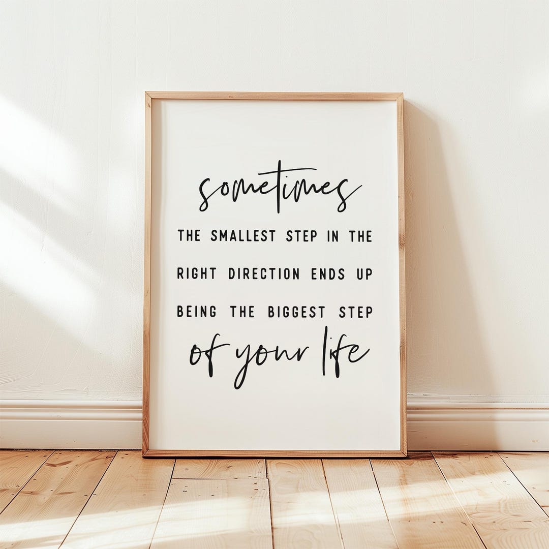 Positive Quote Print, Inspirational Wall Art, Encouraging Printable Art ...