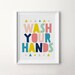 Bathroom Art Set Kids Bathroom Sets Printable Art Wash Your - Etsy UK