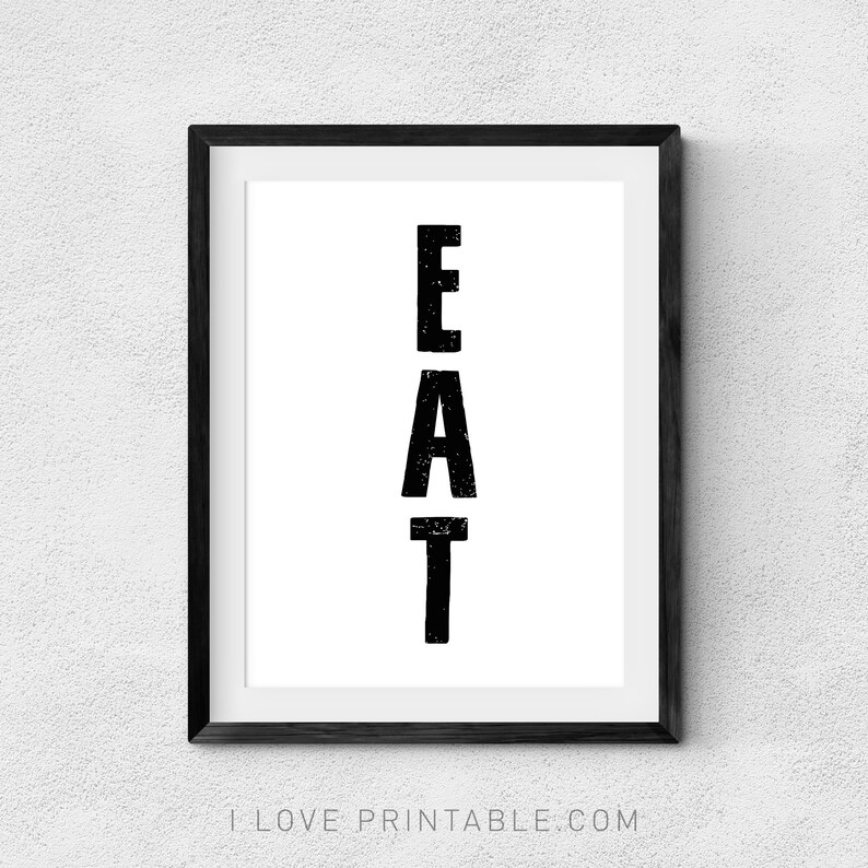 Eat Sign for Kitchen Eat Sign Kitchen Signs Dining Room Etsy