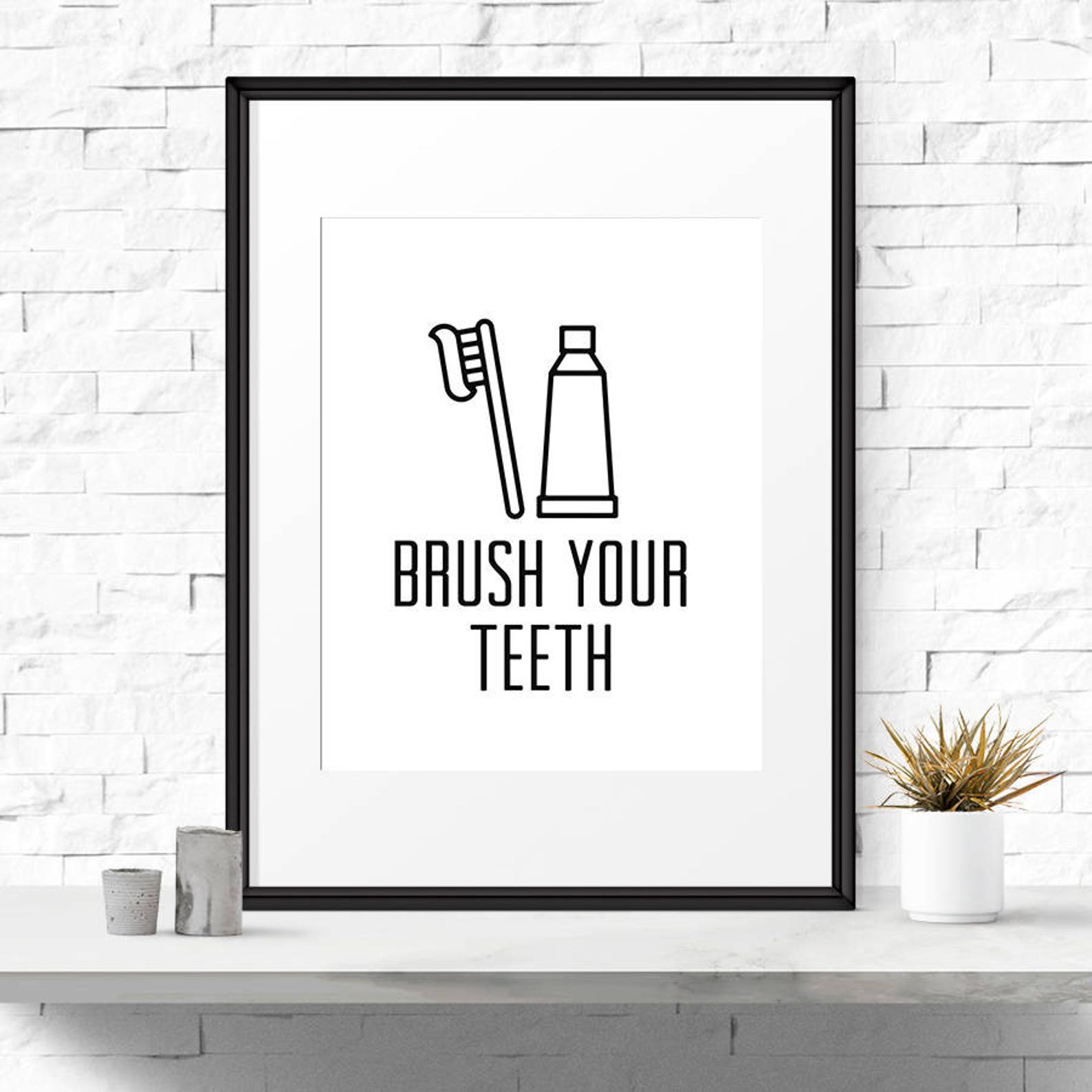 Bathroom wall art Set of 3 prints Kids bathroom art | Etsy