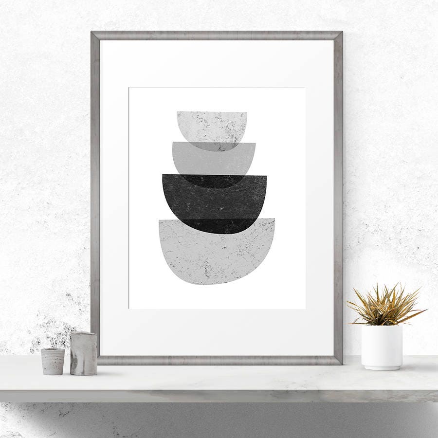 Printable Abstract Art Printable Wall Art Black And White | Etsy