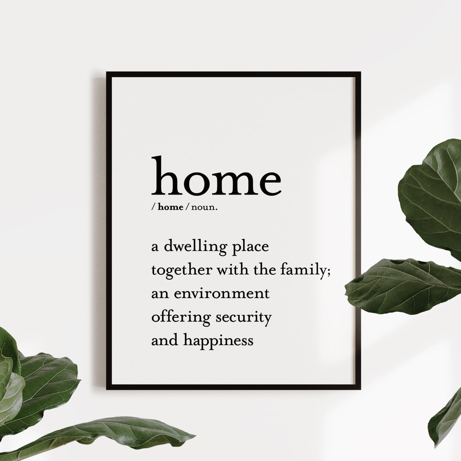 Home definition sign Instant download Living room decor Etsy