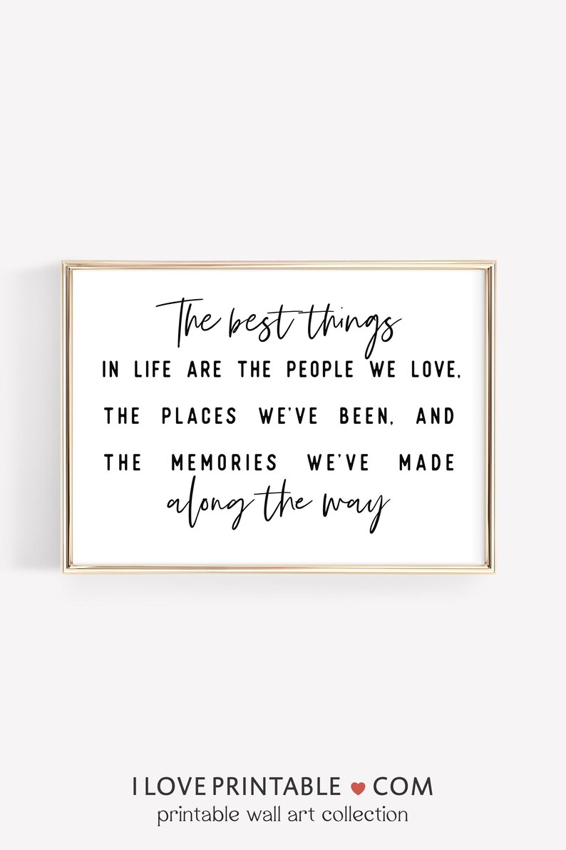 Printable Quote Wall Art, Inspirational Quote Print, Positive Quote Poster, Best Friend Gift, Gift for Dorm Room Decor, Iloveprintable