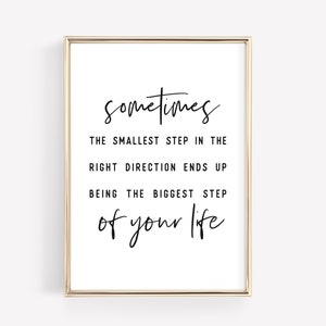 Inspirational life quote printable wall art featuring a motivational message, perfect for home or office decor and digital downloads.