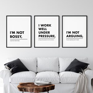 Funny Office Decor, Set of 8 PRINTABLES Office Wall Art, Funny Work ...