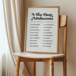 Motivational Poster Download, Daily Reminder Print, Affirmation Wall Art Printable image 3