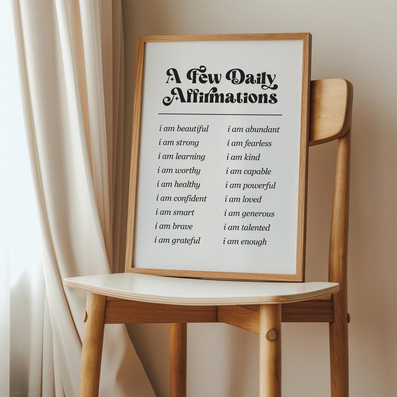 Motivational Poster Download, Daily Reminder Print, Affirmation Wall Art Printable image 3