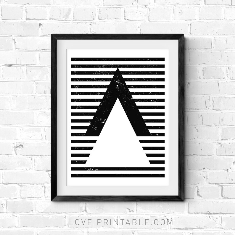 Abstract Art Print / Geometric Decor / Minimalist Art / Etsy