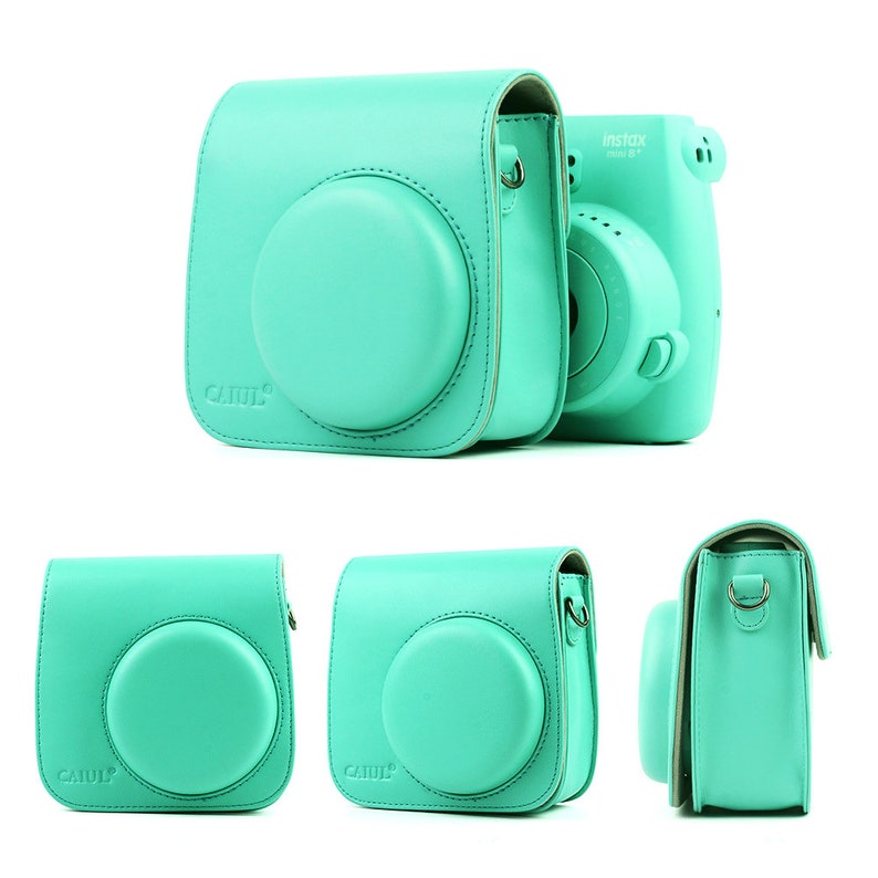 Fujifilm Instax Mini 8 9 Camera Bag Minit Green Red Pink Blue Leather Protection Case Sale