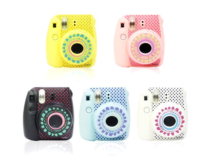 Camera Sticker Fujifilm Instax Mini 8 Camera Decal Flower Etsy