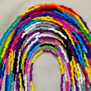 LGBTQIA+ Pride Inspired Chinese Staircase Friendship Bracelets