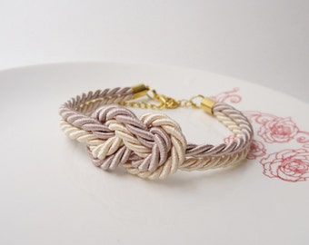 nautical bracelet, infinity bracelet, tie the knot bracelet,rope bracelet, bridesmaids gifts, wedding favors,bridal shower gift