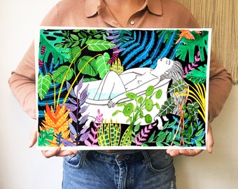 Print Jungle Bath