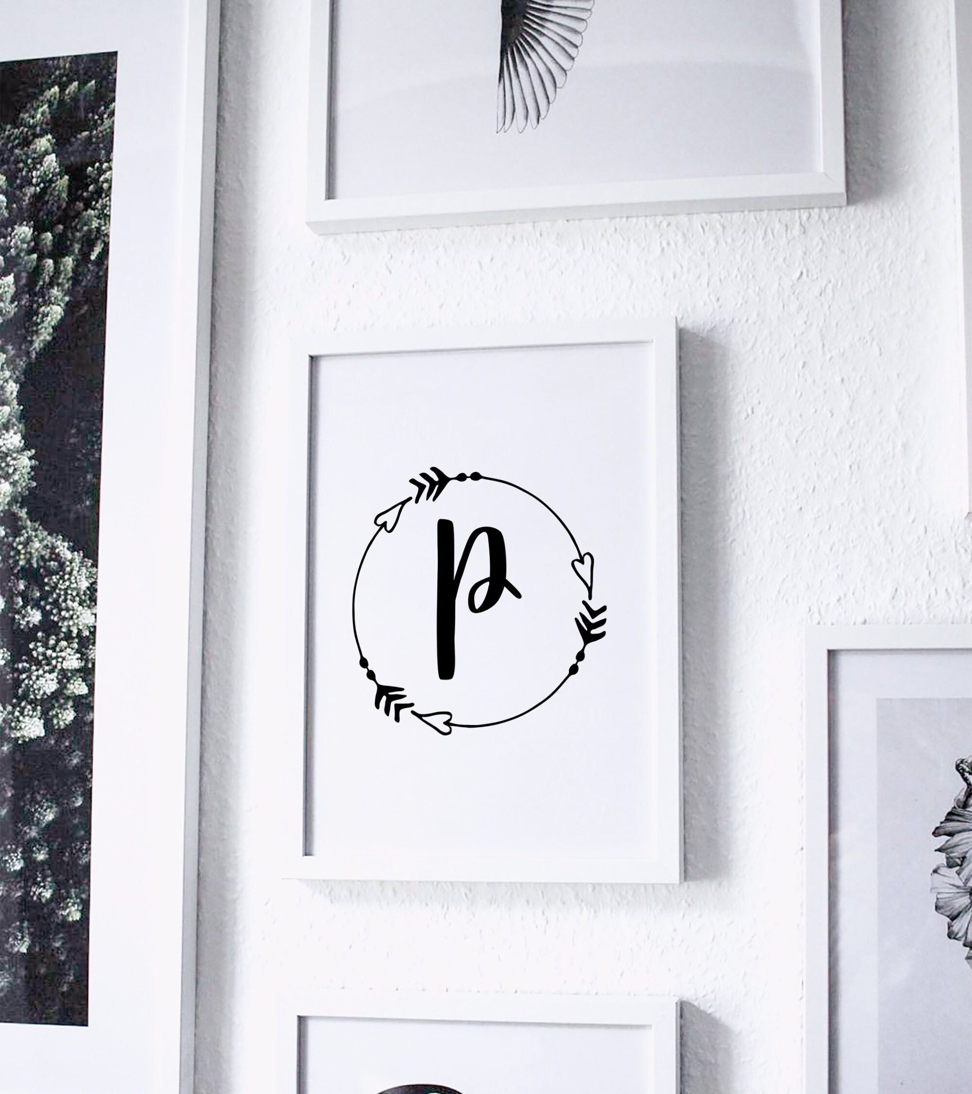 Modern Printable Letter P For Nursery Wall Art of Letter P | Etsy
