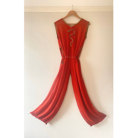Vintage 1930's Theatre Costume Jumpsuit - Snake