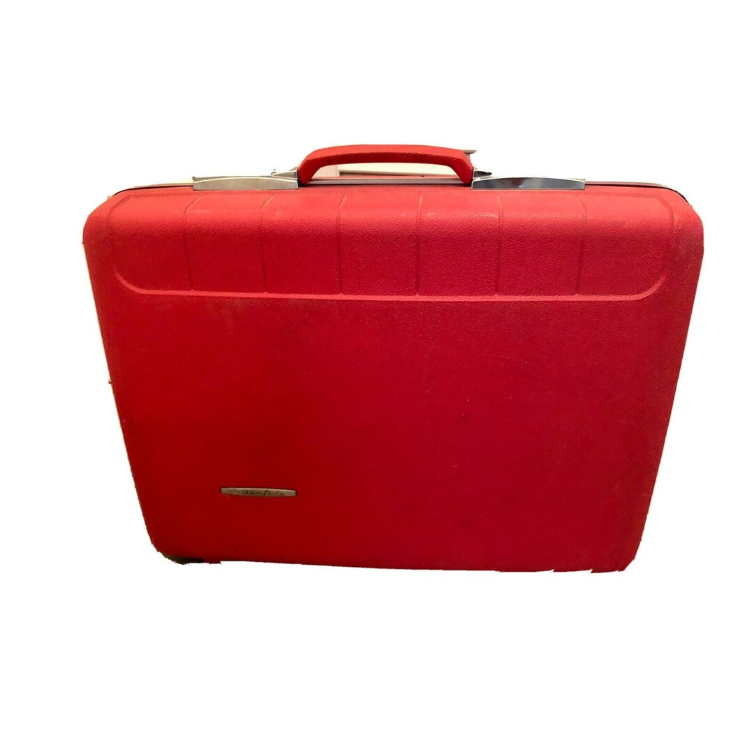 Starflite Luggage Red VTG 1960s Hard Case Mid Century Mod VGC - Etsy