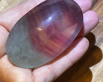 Fluorite Palmstone Candy Fluorite Crystal Rainbow Fluorite Crystal Palm stone