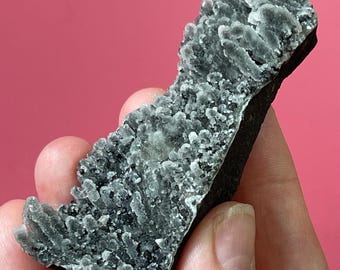 Green Chalcedony Raw Crystal Stalactite Specimen Black Chalcedony Cluster Specimen Crystal Home Decor Gift Meditation Stone