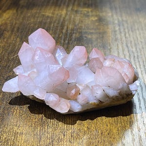 Hematite Quartz Cluster Pink Quartz Elestial Quartz Natural Hematoid Quartz Cluster Red Hematite Quartz Specimen Crystal Home Decor Gift