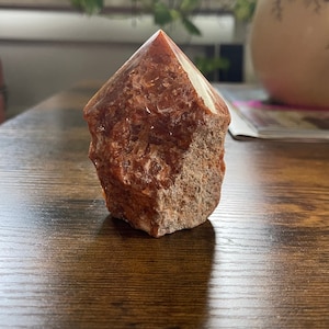 Orange Calcit Turmalin poliert Turm Kristall Obelisk Kristall Kristall Wohnkultur Geschenk