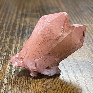 Hematite Quartz Cluster Pink Quartz Elestial Quartz Crystal Hematoid Cluster Red Hematite Quartz Specimen Crystal Home Decor Gift