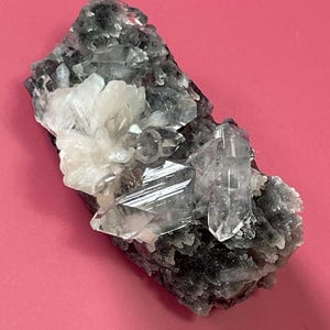 Black Chalcedony with Apophyllite,  Stilbite and Heulandite Druzy Chalcedony Crystal Zeolite Specimen Crystal Home Decor Meditation Crystal