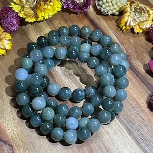 Bracelet Burma Jade Beaded Bracelet Burmese Jade Stretch Gemstone Bracelet 9mm Beaded Jade Jewelry