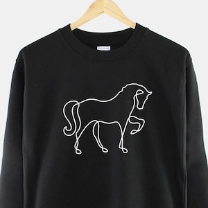 Horse Sweatshirt - Horse Sweater - Equestrian Sweatshirt - Womens Horse Riding Sweater - Girls Horse Riding Sweatshirt