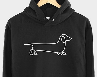 Dachshund Outline Hoodie – Sausage Dog Owner Hoody