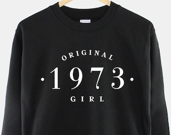 Vintage 50th Birthday Sweatshirt, Ladies Soft Cotton (Unisex S-5XL)